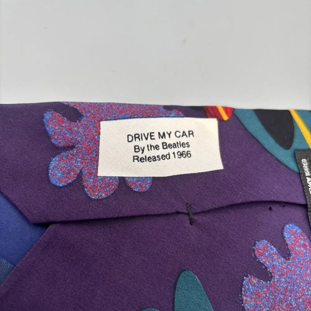 The Beatles Drive My Car Silk Tie Original Rock & Pop Music Necktie